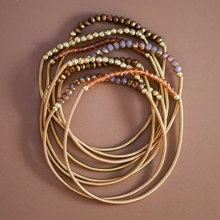 The Rose Glow Stack Bracelets