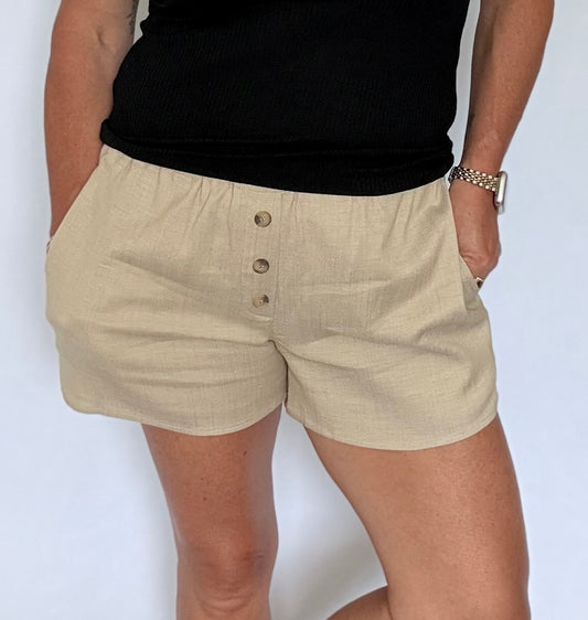 Sand Dune Button Shorts