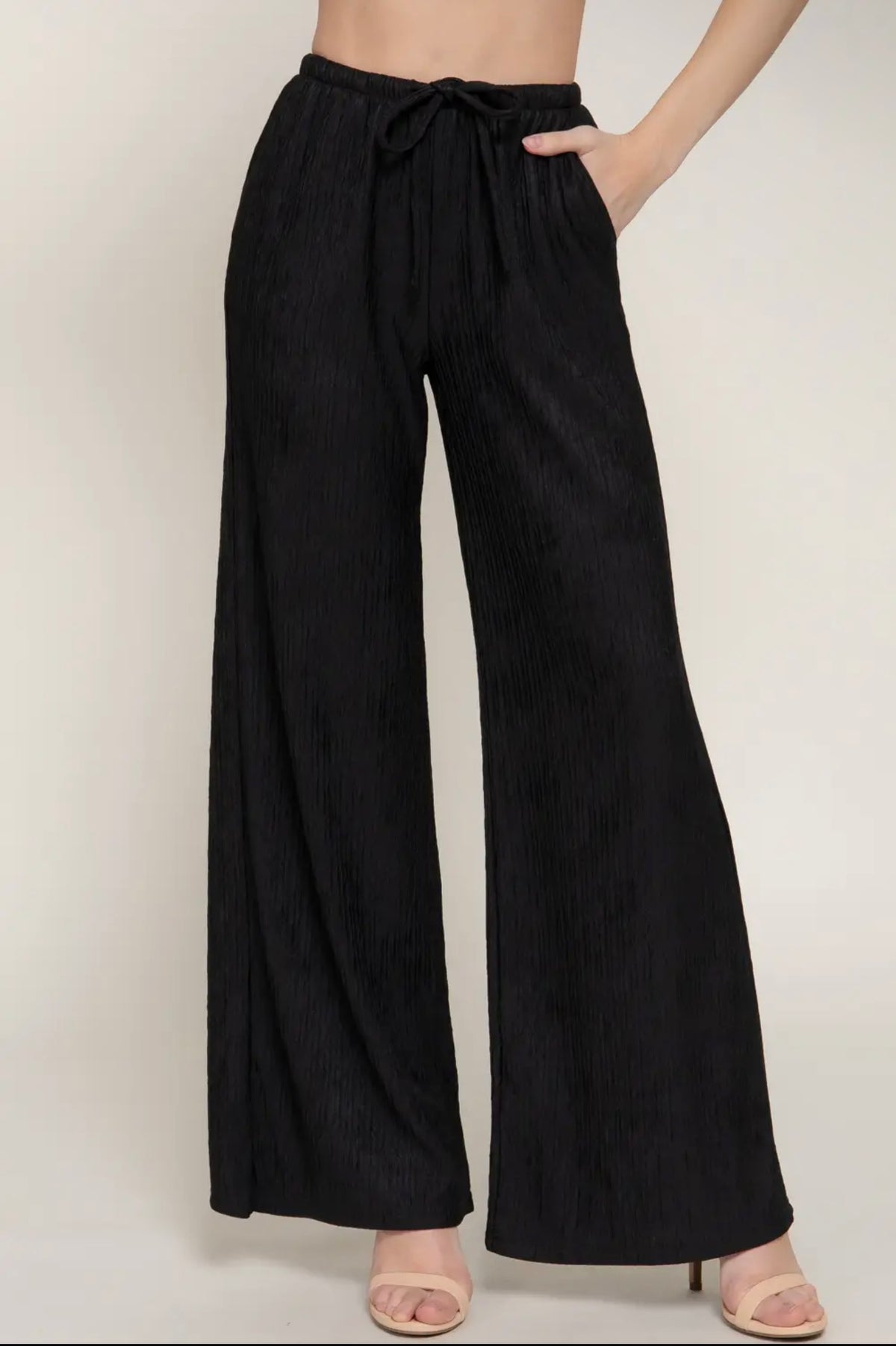 Easy Days Wide Leg Pants - Black