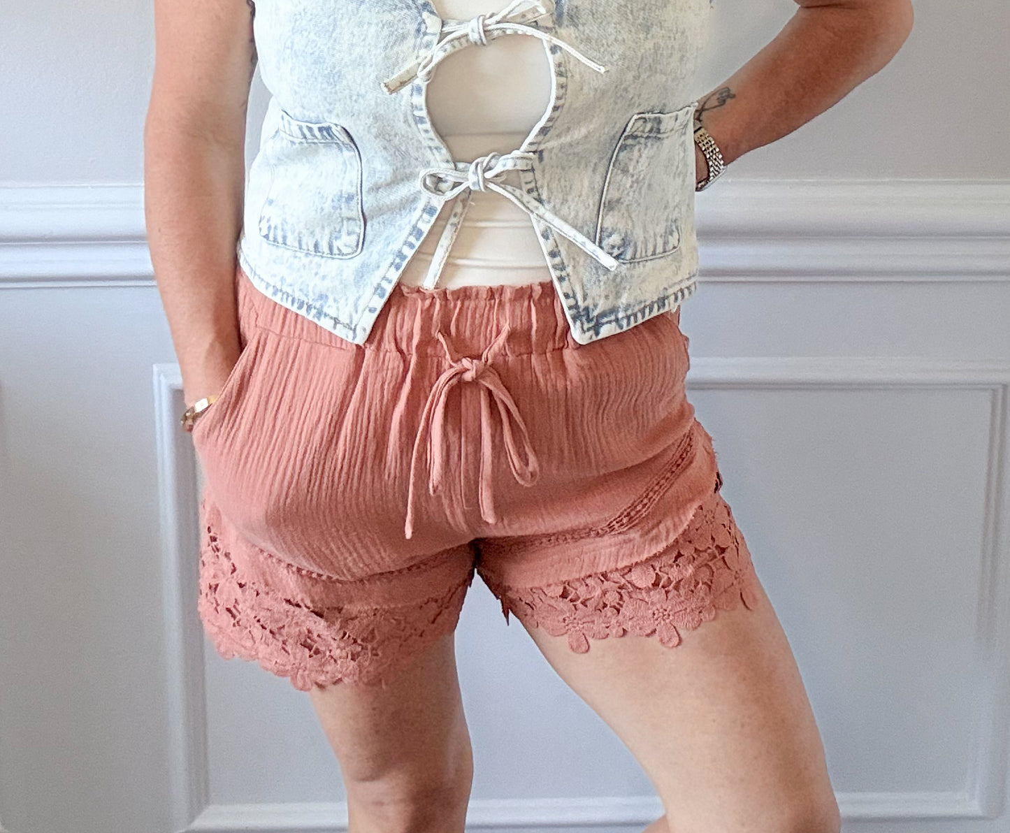 The Sweet Detail Lace Shorts