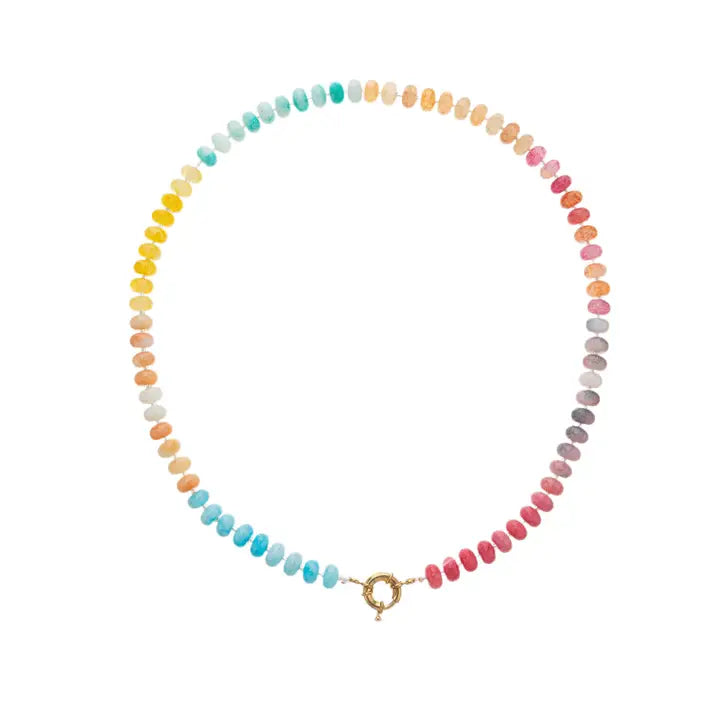 Rainbow Beaded Necklace