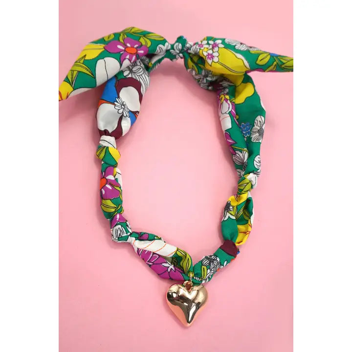 Garden Party Scarf Necklace