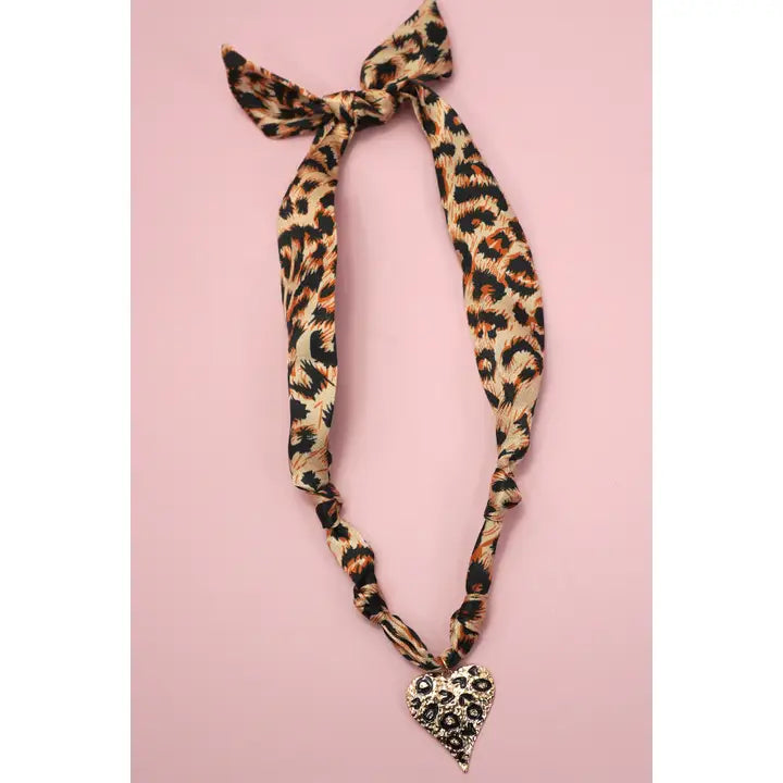 Wild Heart Scarf Necklace