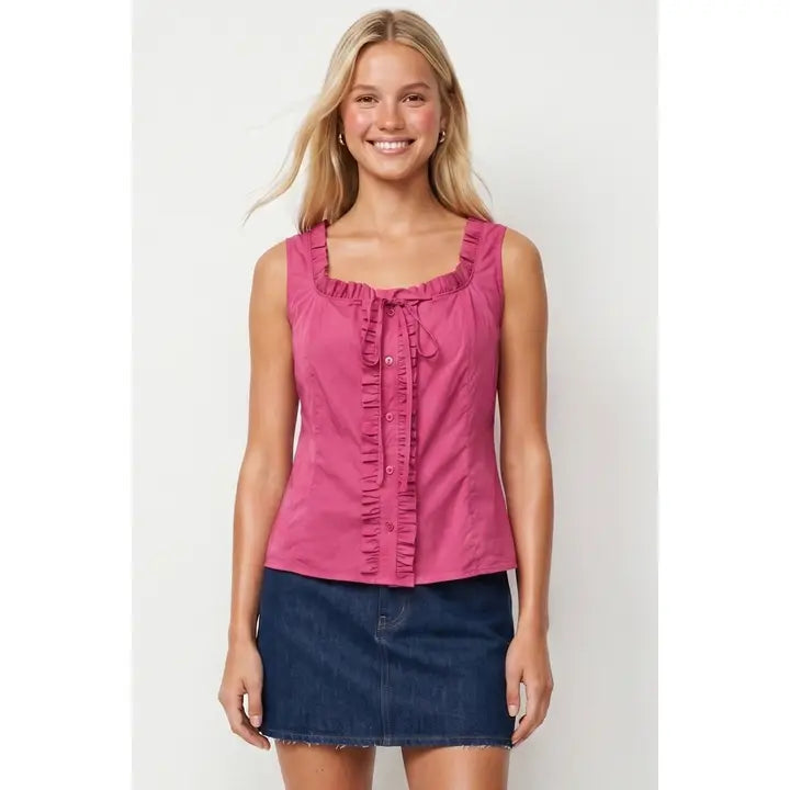 Berry Sweet Ruffle Tank