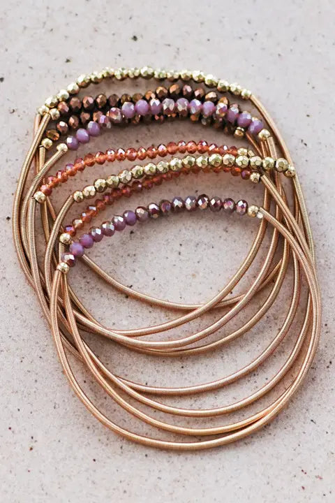 The Rose Glow Stack Bracelets