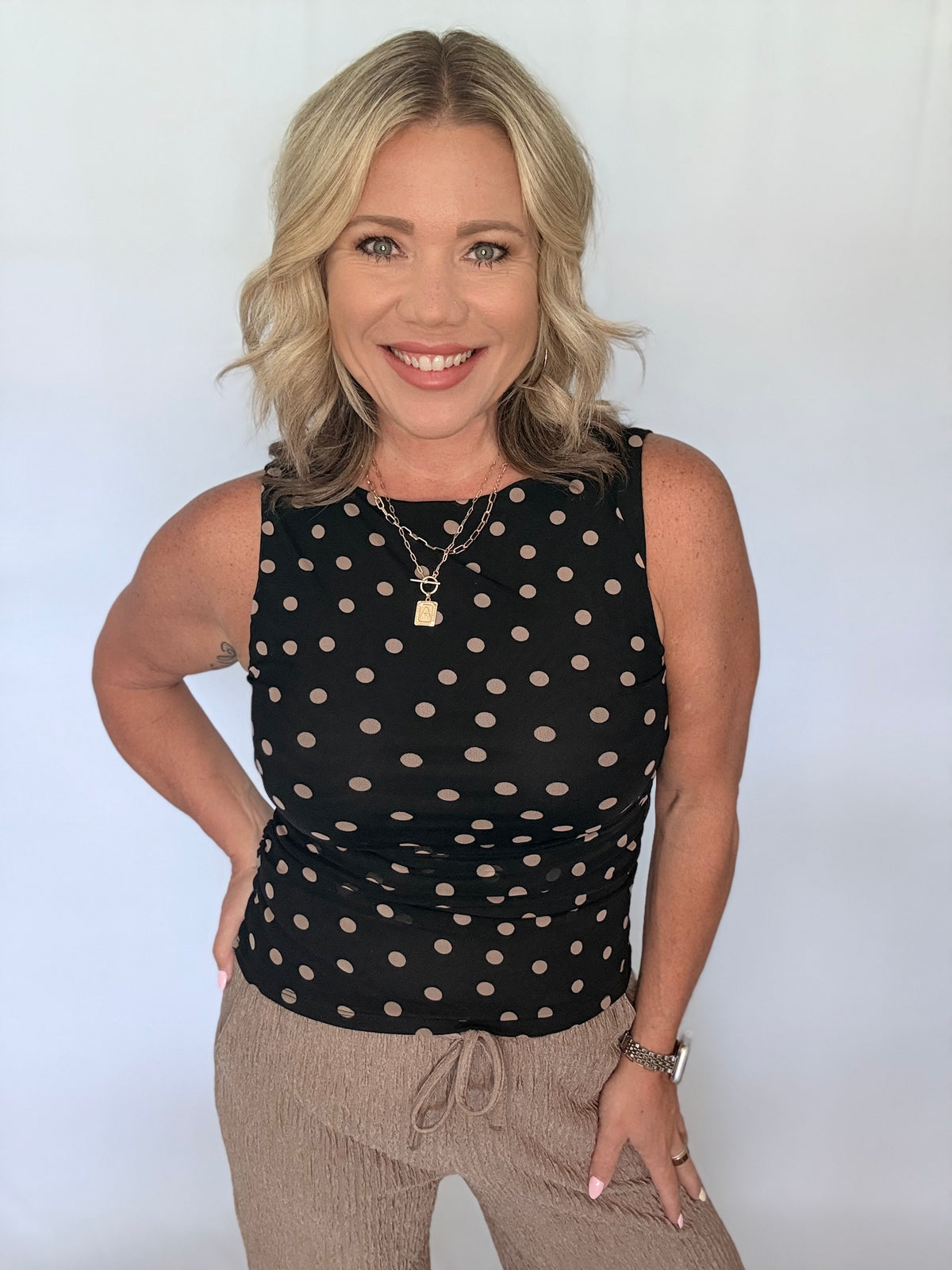 After Hours Polka Dot Top