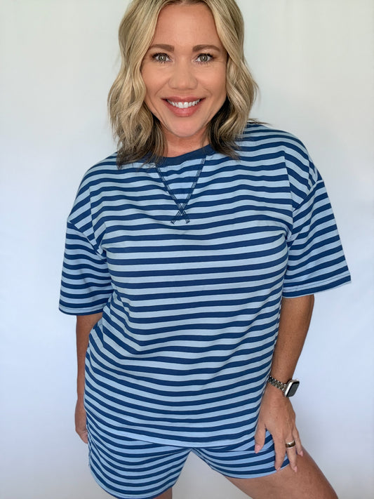 Coastal Breeze Striped Lounge Set