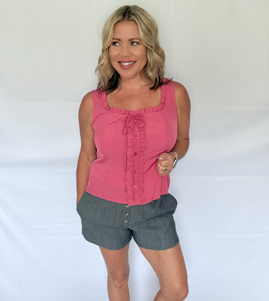 Berry Sweet Ruffle Tank