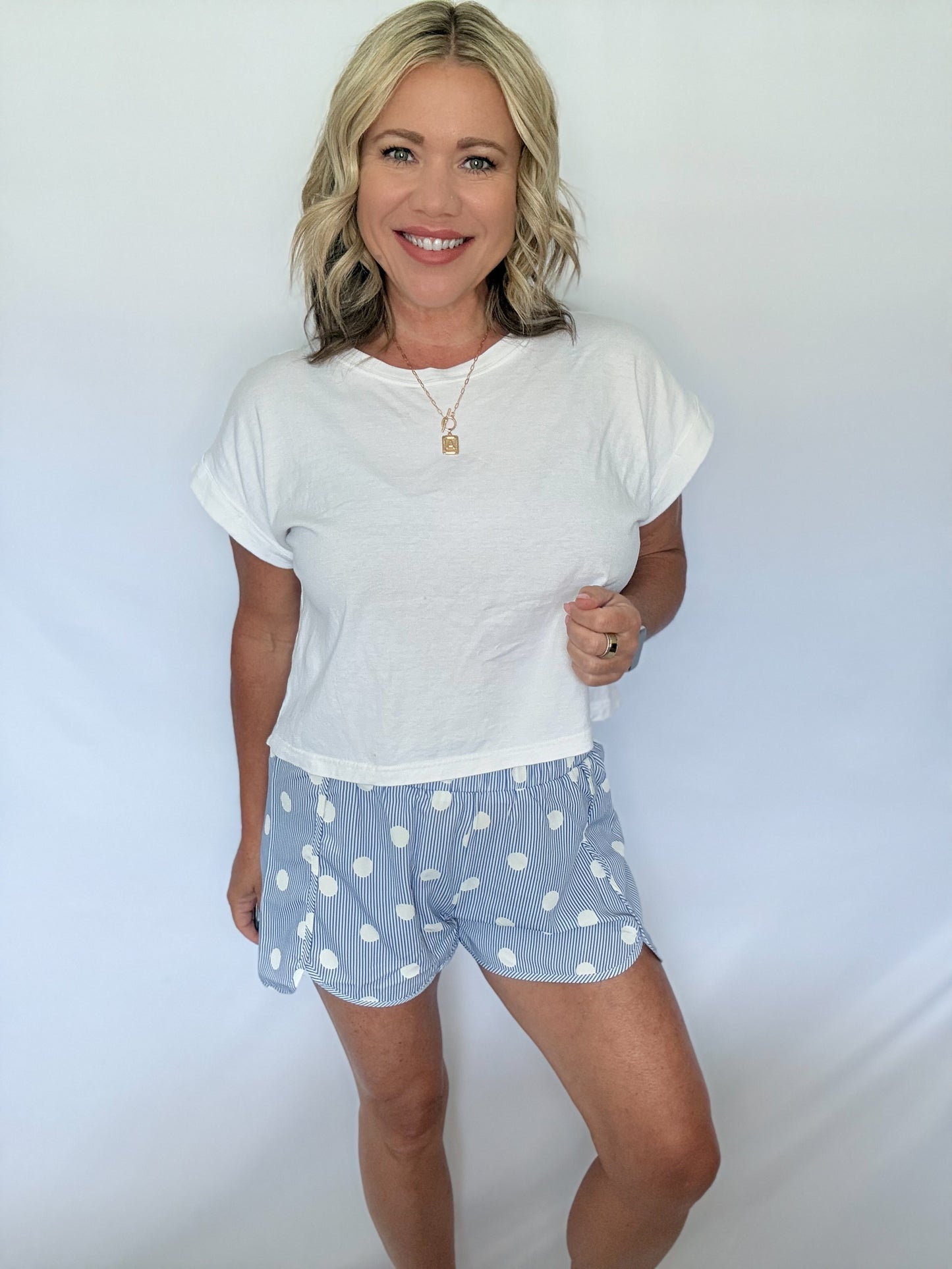 Bluebell Polka Dot Shorts