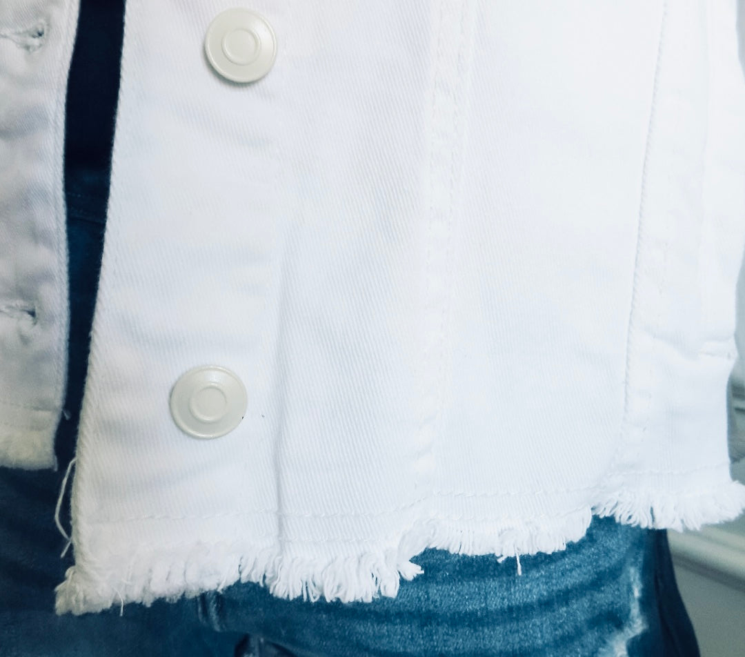 The Essential White Denim Jacket