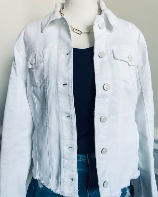 The Essential White Denim Jacket