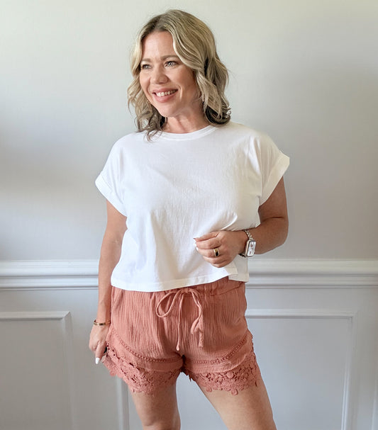 The Sweet Detail Lace Shorts