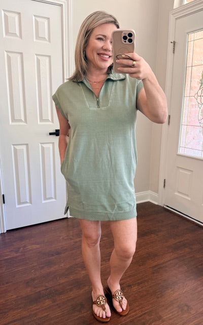 The On The Go Zip Dress
