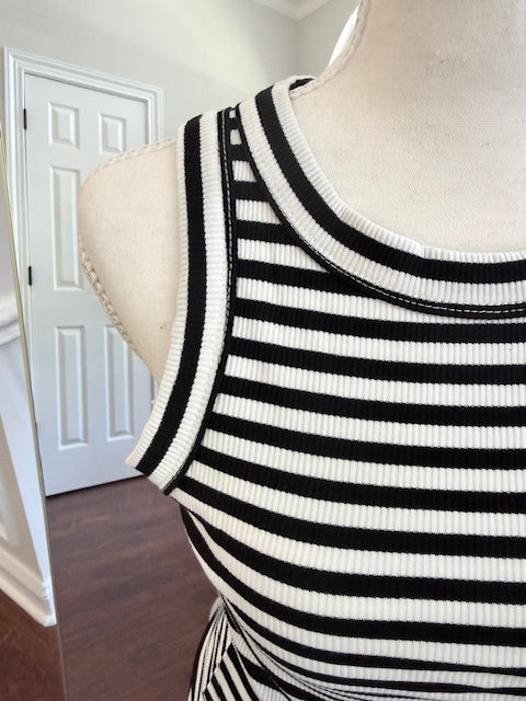 The Classic Stripe Tank - Black