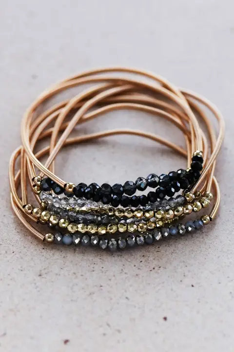 The Midnight Mix Stack Bracelets