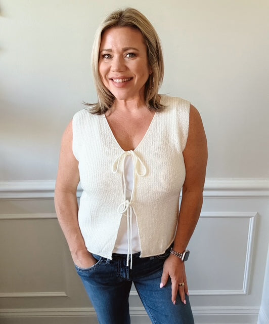 The Sweet Tie Knit Top